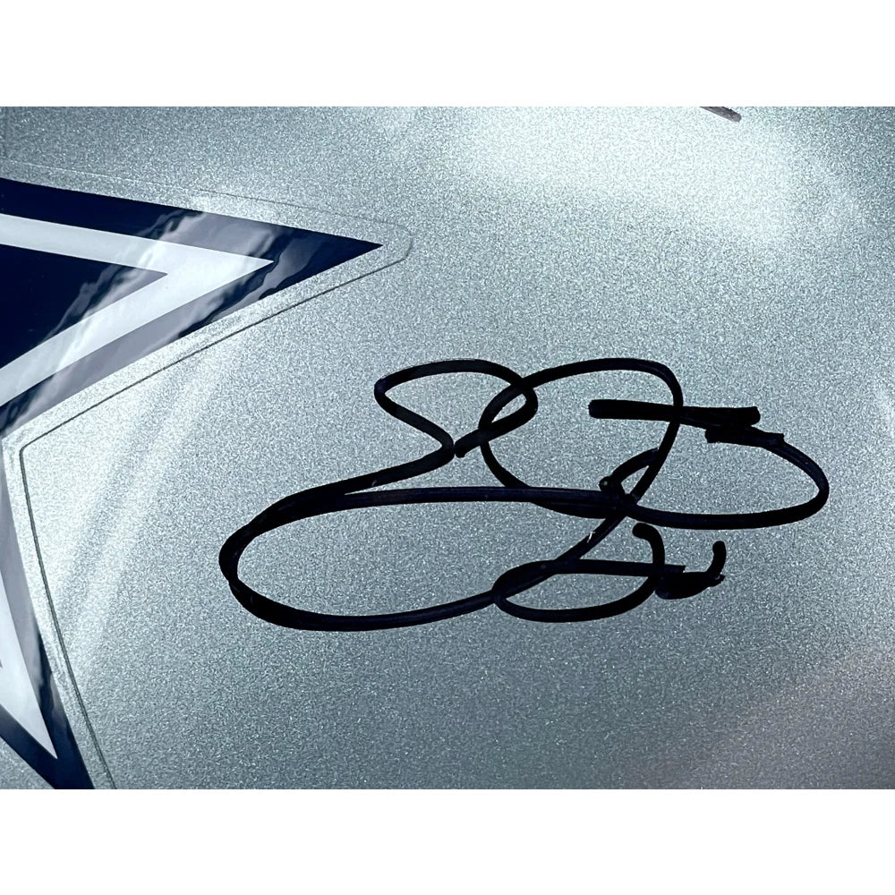 Authentic Dallas Cowboys Triplets Signed Full-Size Helmet - Troy Aikman, Michael Irvin, Emmitt Smith with JSA BAS COA - Perfect for NFL Memorabilia Collectors and Cowboys Fans Display