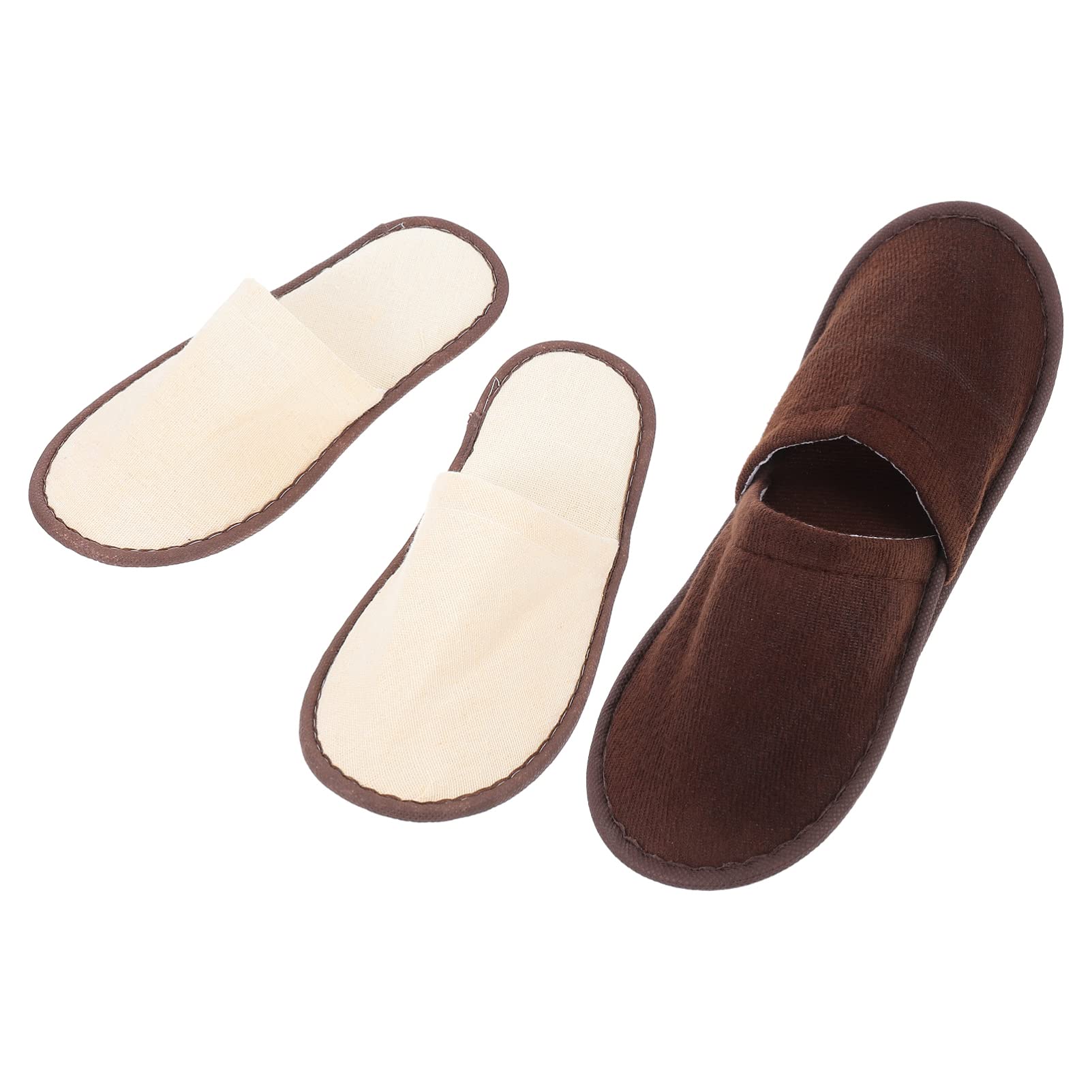 FOMIYES Unisex Disposable Slippers 6 Pairs - Anti-Skid Indoor Slippers for Kids & Adults - Perfect for Hotel, Spa, Salon, Pedicure & Travel - Soft Comfortable House Shoes for Home Use