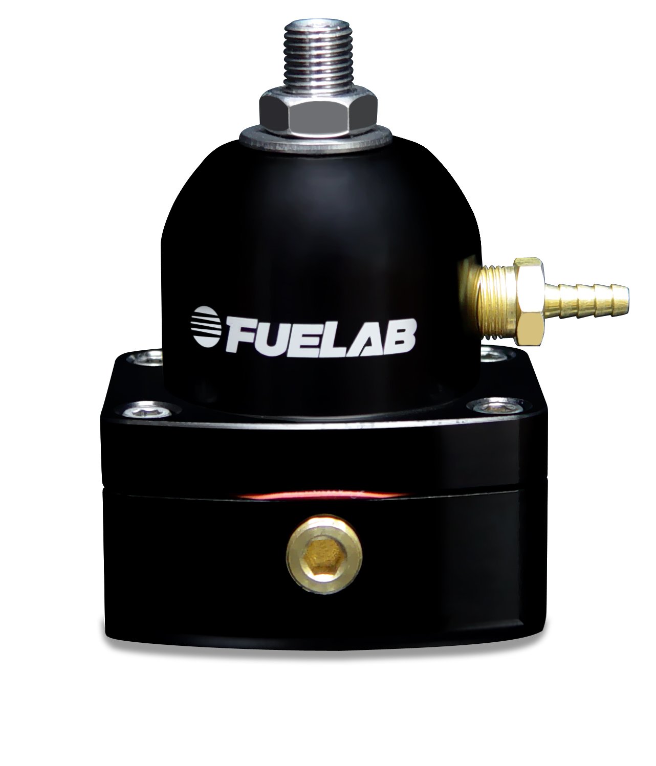 High Performance Fuel Pressure Regulator 25-90 PSI - Inline Aluminum Black Anodized with 6AN Female Inlets & Return Port - Compatible with Diesel, E85, Gas & Methanol - Ideal for Racing, Performance Tuning & Fuel System Upgrades