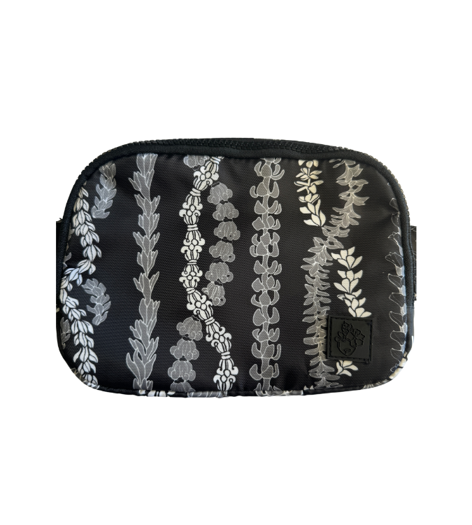 Kahakai Hip Pack - Waterproof Waist Bag with Adjustable Strap for Travel, Hiking & Running | 'Ele'ele Black - Perfect for Outdoor Adventures, Festivals & Daily Use