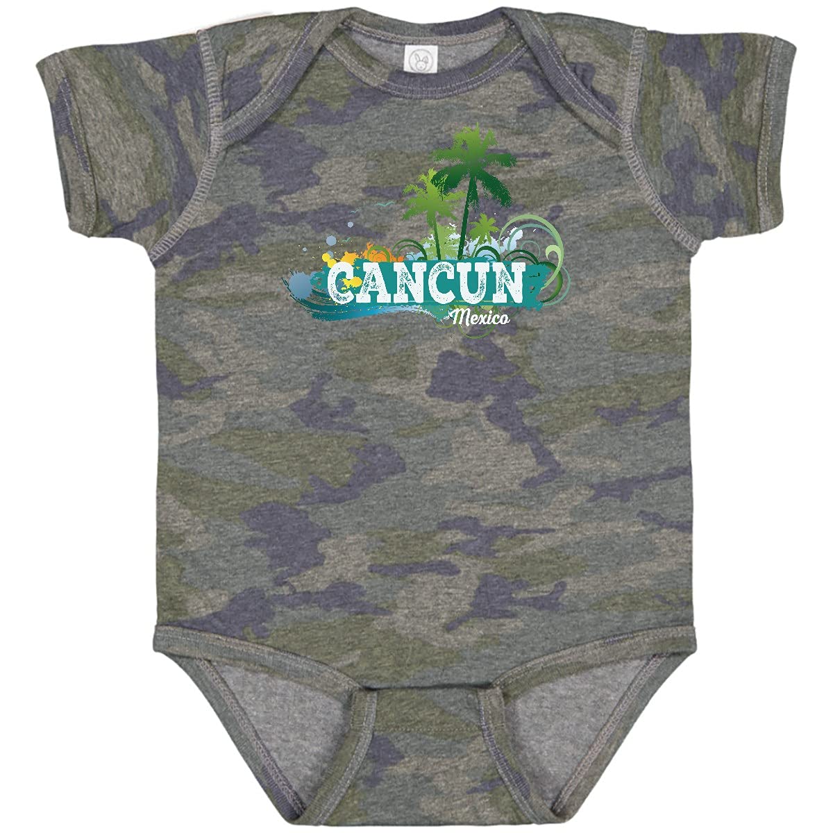 Inktastic Cancun Mexico Tropical Vacation Beach Baby Bodysuit - Cute Summer Outfit for Boys & Girls - Perfect for Beach Trips, Vacations & Family Photos