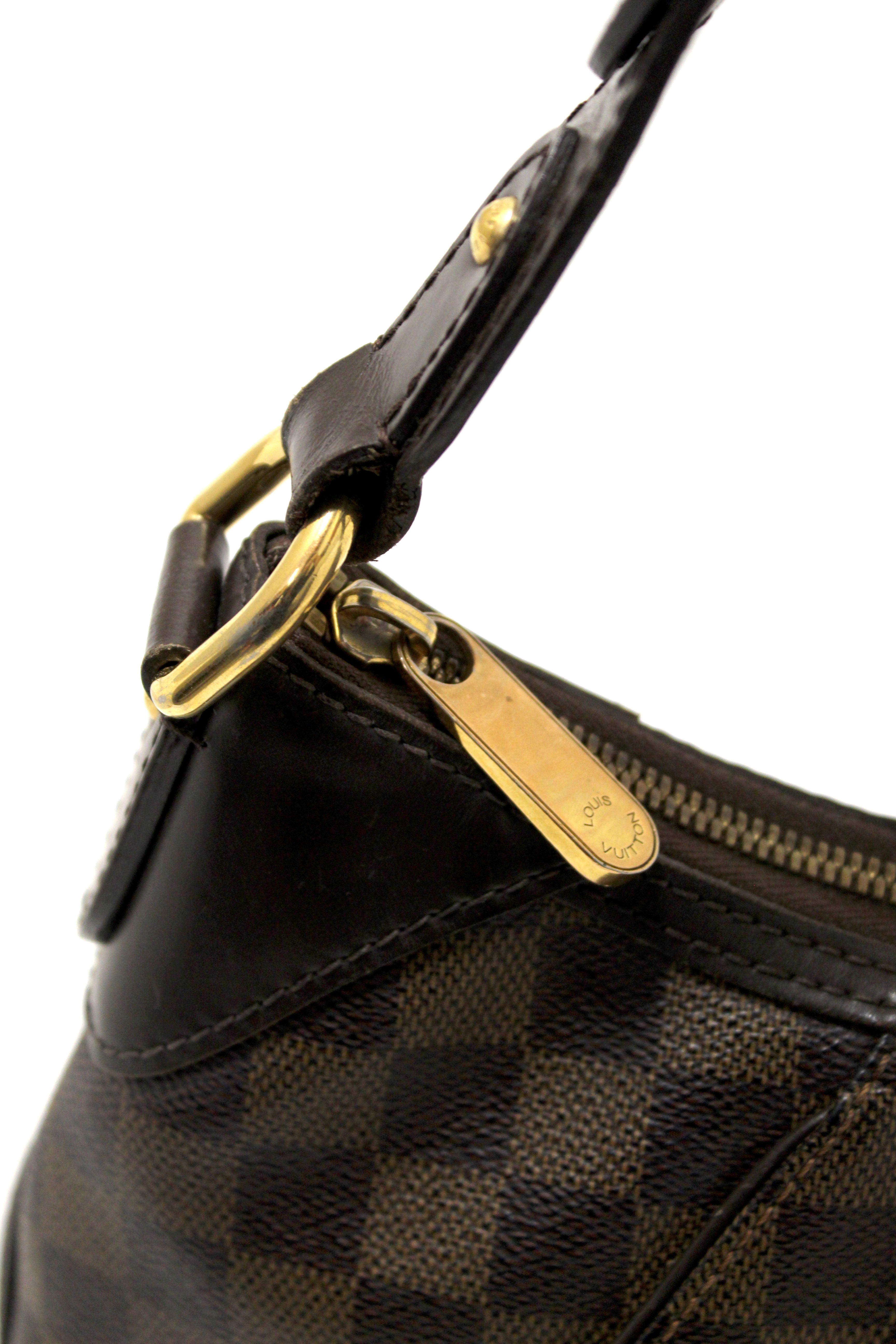 Authentic Louis Vuitton Damier Ebene Thames PM Shoulder Bag for Women - Luxury Designer Crossbody Purse for Work, Travel & Everyday Use
