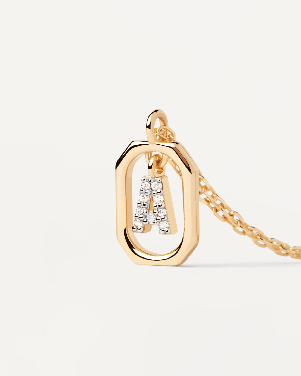GRID 3 Mini Letter A Necklace - Dainty Gold/Silver Initial Pendant for Women | Perfect Gift for Birthday, Anniversary & Everyday Wear