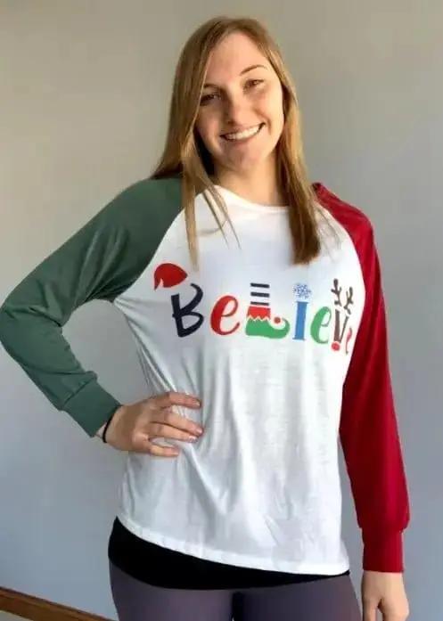 Believe Long Sleeve Shirt for Men & Women - Comfortable Casual & Work Wear - Perfect for Office, Outdoors & Everyday Use