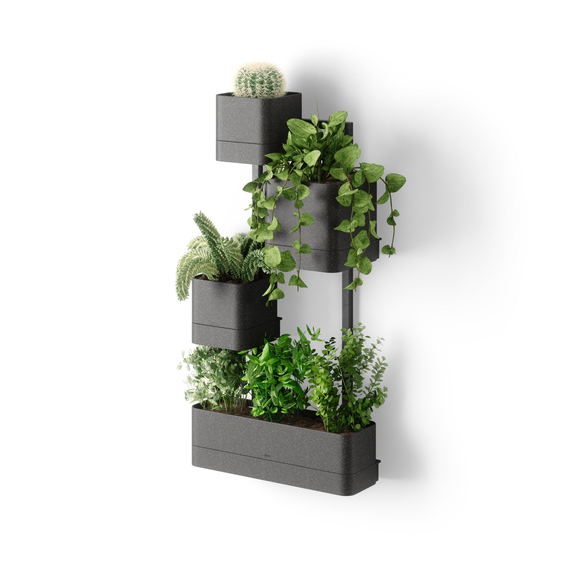 Cubiko Modern Wall Planter - Hanging Plant Pots for Indoor & Outdoor Decor - Perfect for Home, Office, Garden, and Balcony Greenery
