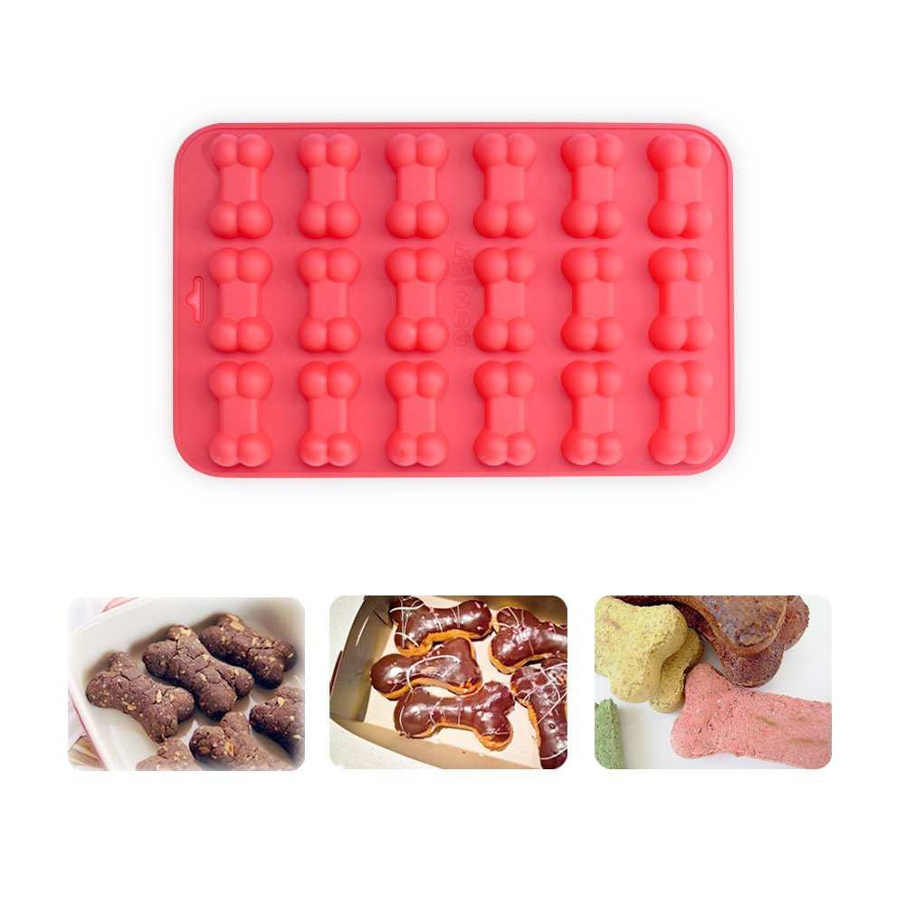 Premium Dog Treat & Flower Silicone Mold Set - Durable Baking Molds for Homemade Pet Snacks, Cupcakes & DIY Crafts - Perfect for Dog Lovers, Bakers & Party Decorations
