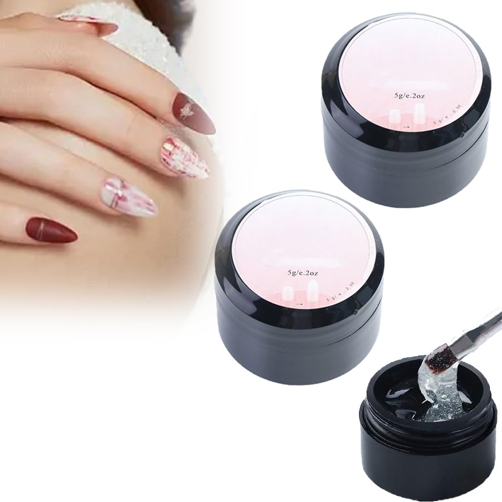 **Professional Nail Repair Gel Kit - Quick Fix for Split & Broken Nails, Natural Nail Strengthener, Portable Cracked Nail Treatment (2 Pcs) - Perfect for Home, Travel & Salon Use**
