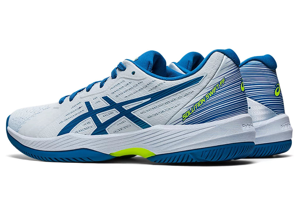 Asics Women's Solution Swift FF Tennis Shoes - Sky/Reborn Blue - Lightweight & Breathable for Competitive Play - Perfect for Court Matches & Training Sessions