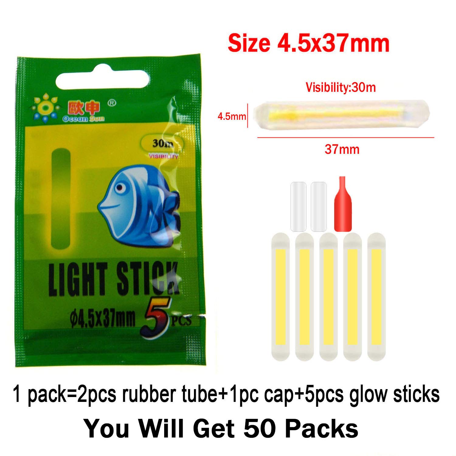 QualyQualy Fishing Glow Sticks for Bobbers (1