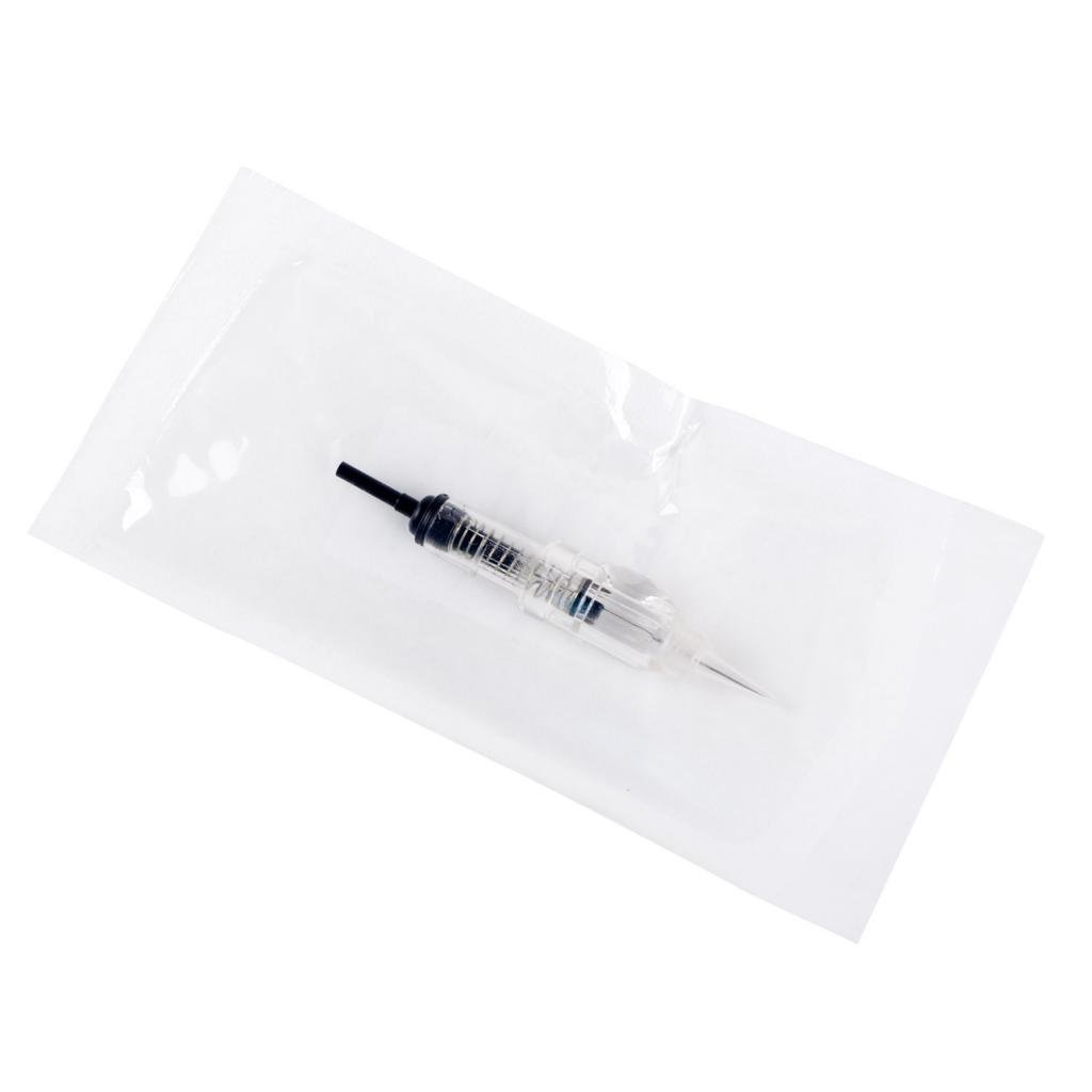 1RL 10PCS Disposable Tattoo Needles & Permanent Makeup Needles - Professional Single Round Liner for Eyebrow, Eyeliner & Lip Tattoo - Safe Sterile Packaging