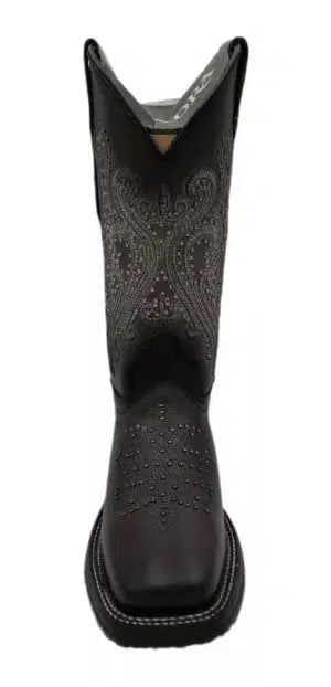 4M02RS Women's Cuadra Black Western Cowgirl Cowhide Leather Rodeo Boots - Stylish & Durable for Country Dancing, Rodeos & Western Fashion