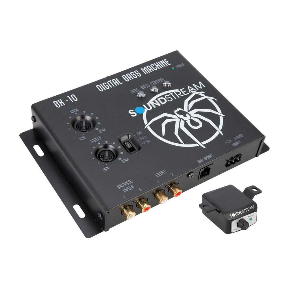 Soundstream BX-10 Digital Bass Reconstruction Processor with Remote Control - Enhance Car Audio & Subwoofer Performance for Deep Bass & Crisp Sound