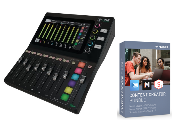 Mackie DLZ Creator Studio - Professional Audio Mixer with FREE Content Creator Bundle for Podcasting, Streaming & Music Production