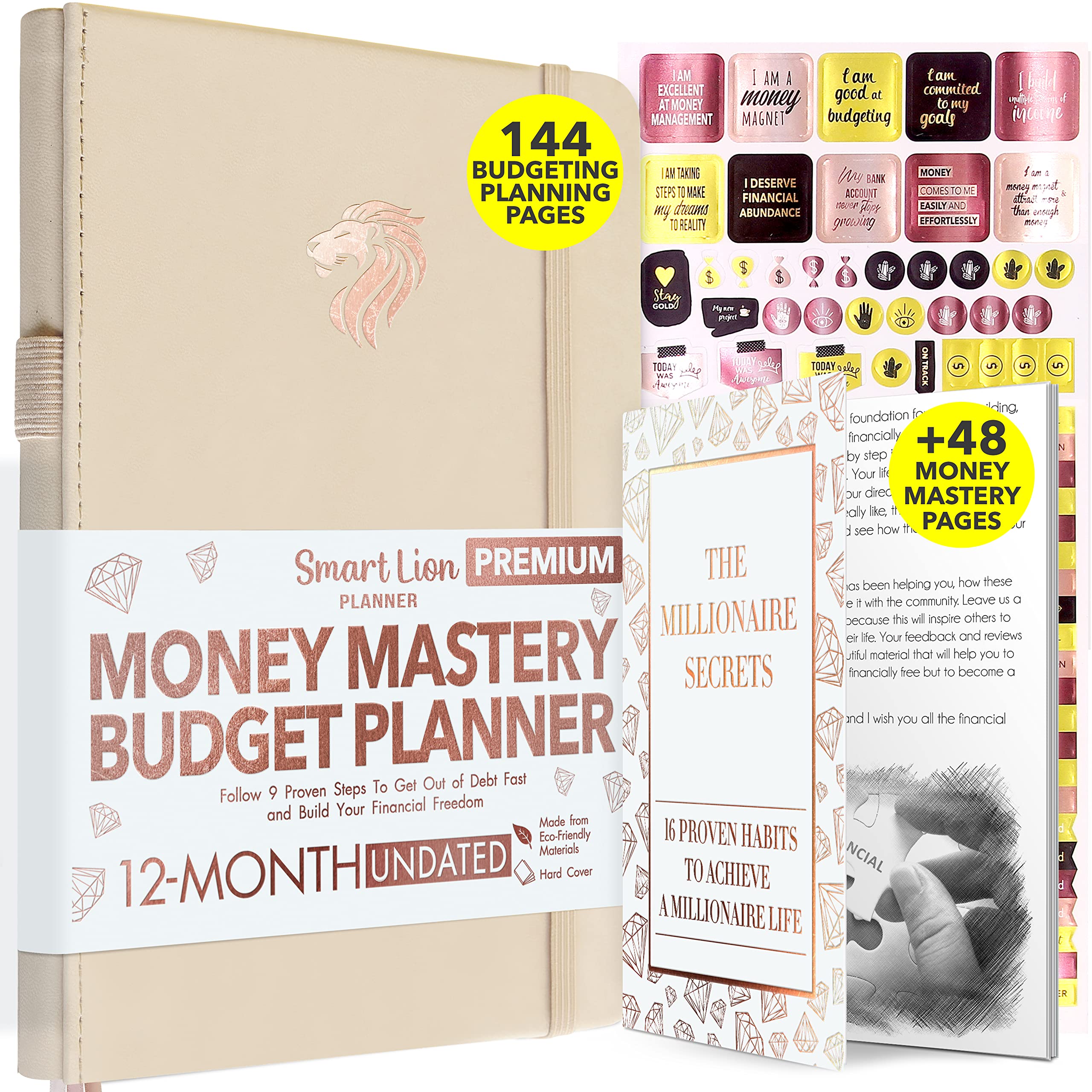 12-Month Financial Planner & Budget Organizer - Monthly Bill Tracker, Expense Manager for Financial Freedom | Perfect for Personal Finance, Savings Goals & Debt Payoff Planning | Ideal for Home, Office & Travel Budgeting