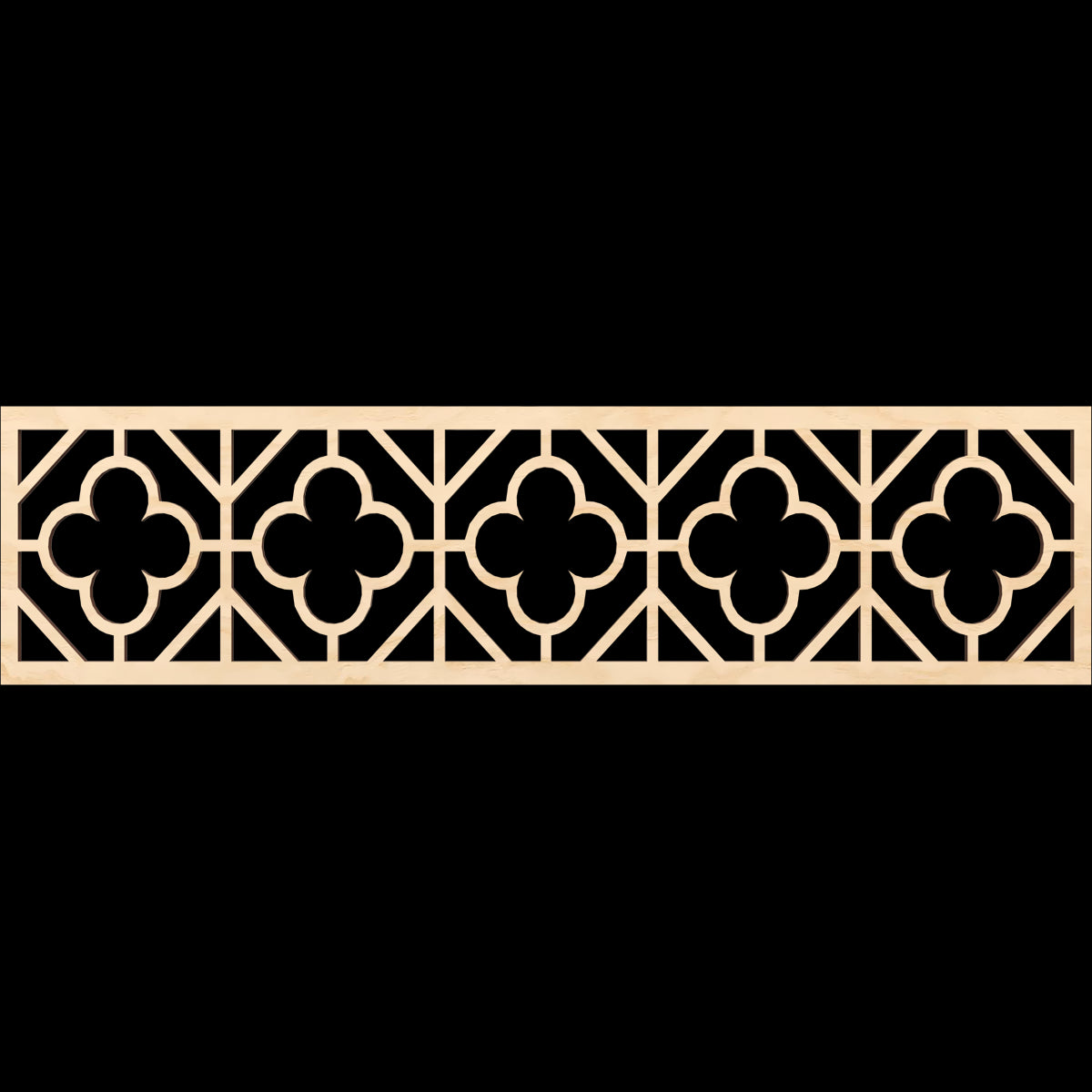 Hazelton Fretwork Moulding - Decorative Wood Trim for Home & Furniture | Perfect for DIY Projects, Wall Accents, and Cabinet Design