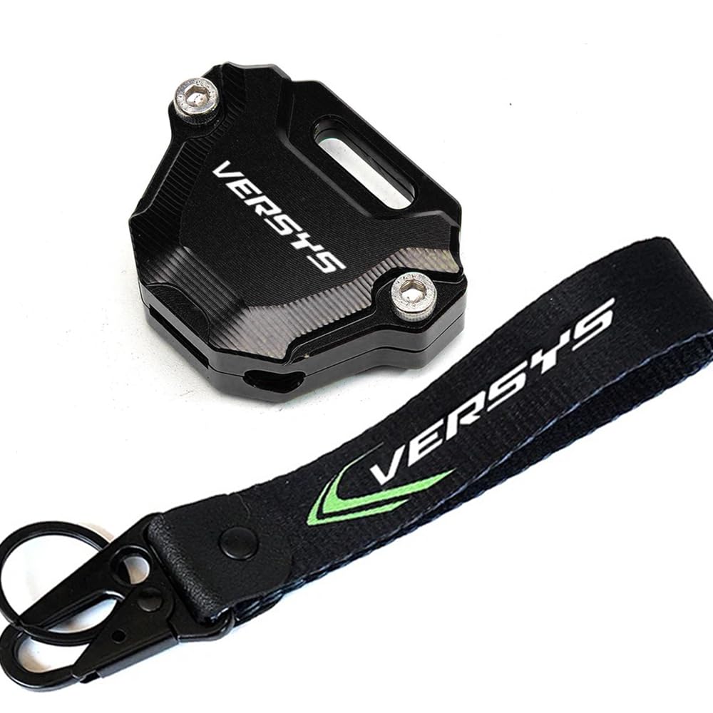 MOWOK Motorcycle Key Cover Case Shell & Keyring Keychain for Kawasaki Versys 650 1000 (2012-2021) - Durable Bike Key Accessories for Protection & Style - Perfect for Daily Commuting and Adventure Riding
