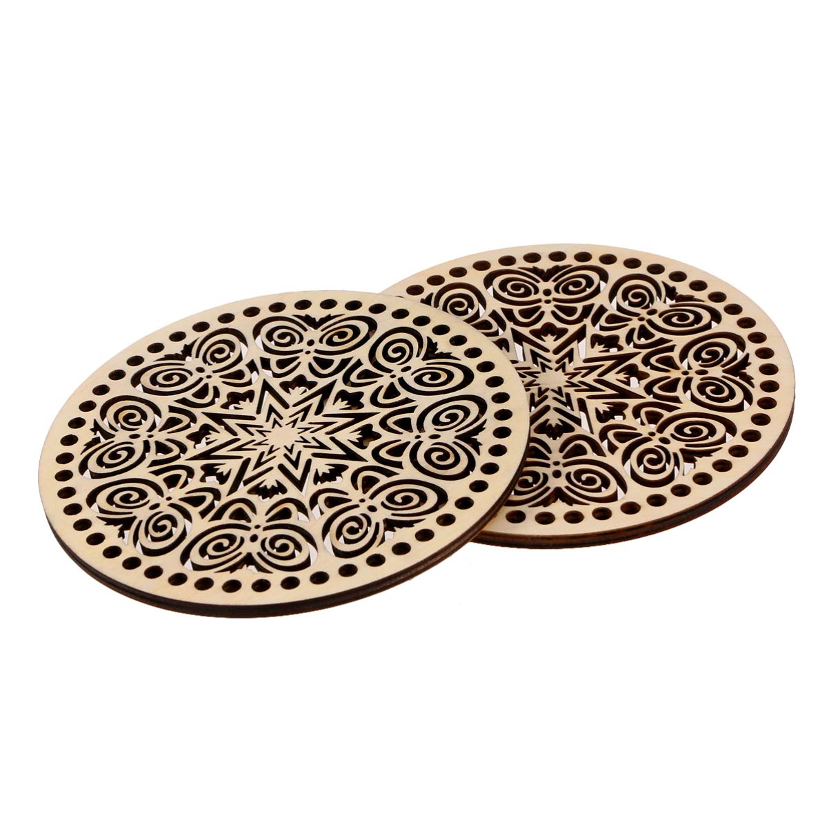 HEALLILY 2-Pack DIY Woven Basket Kits - Natural Wooden Handmade Woven Bag Accessories for Women & Girls - Perfect for Craft Projects, Gift Making, and Stocking Stuffers - Great for Home Decor, Storage, and DIY Fashion Accessories