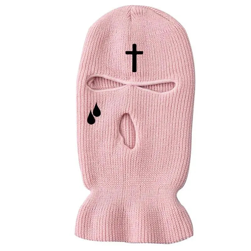 Pink 3-Hole Tactical Balaclava - Winter Ski Mask for Motorcycle Helmets, Outdoor Sports & Army Tactics - Cold Weather Face Protection for Skiing, Motorcycling & Snowboarding