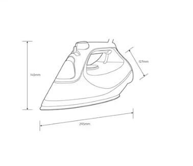 Electrolux E6SI3 62MN 2500W Steam Iron with Ultimate Care 500 Technology - Perfect for Wrinkles Removal & Fabric Care for Shirts, Dresses & Home Textiles
