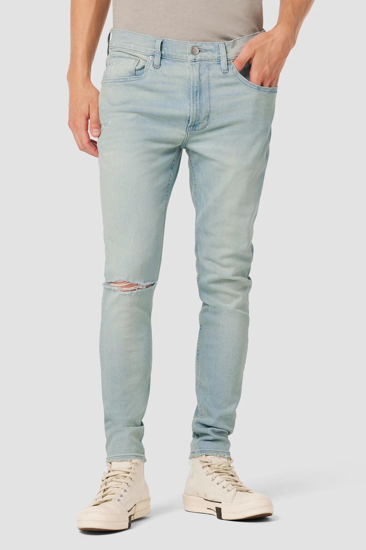 Hudson Zack Men's Skinny Jeans - Slim Fit Stretch Denim Pants for Casual Wear & Everyday Style
