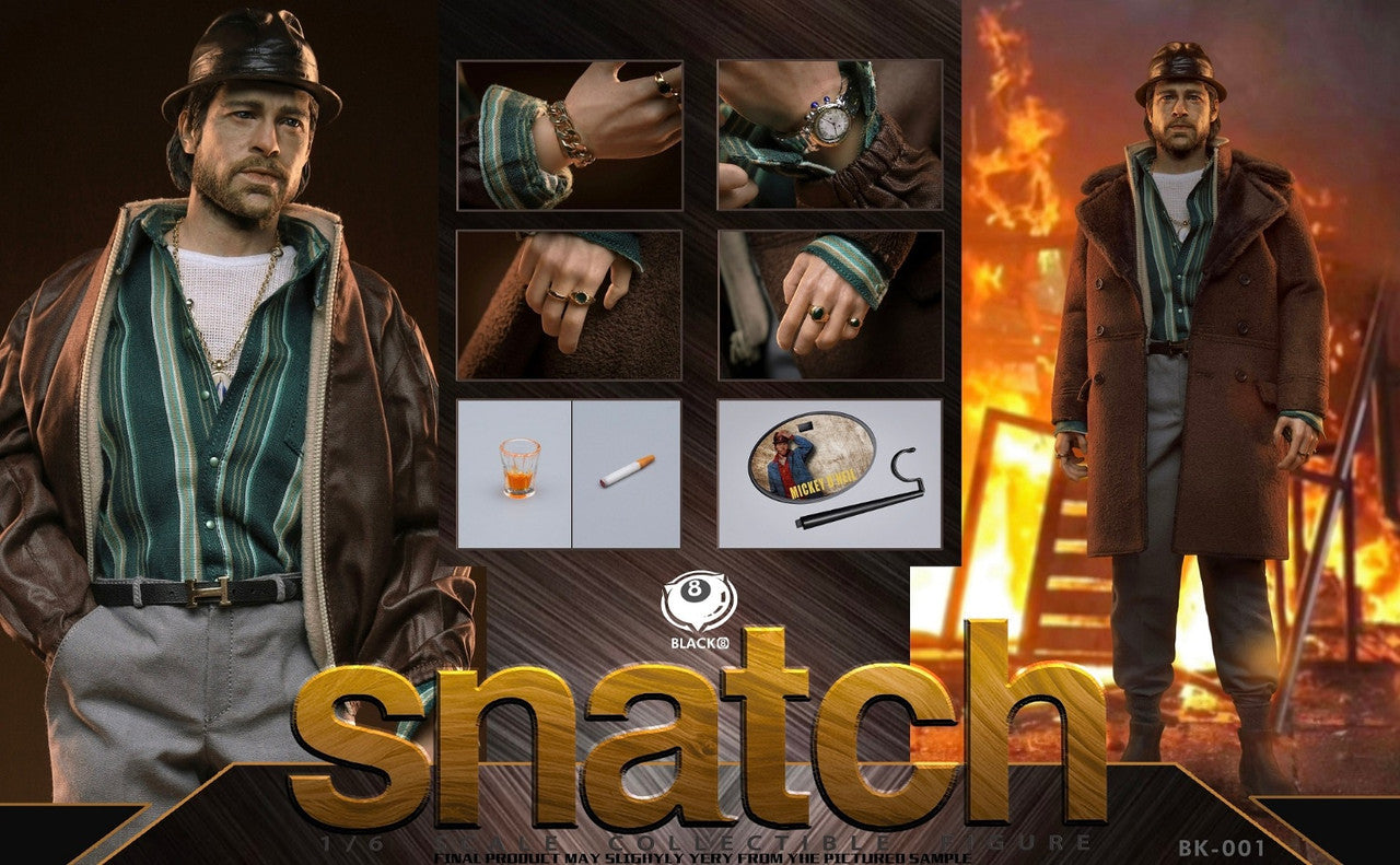 Black 8 Studio 1/6 Snatch Sixth Scale Collectible Action Figure BK 001 - Perfect for Movie Fans & Collectors Display, Photography & Gift Giving