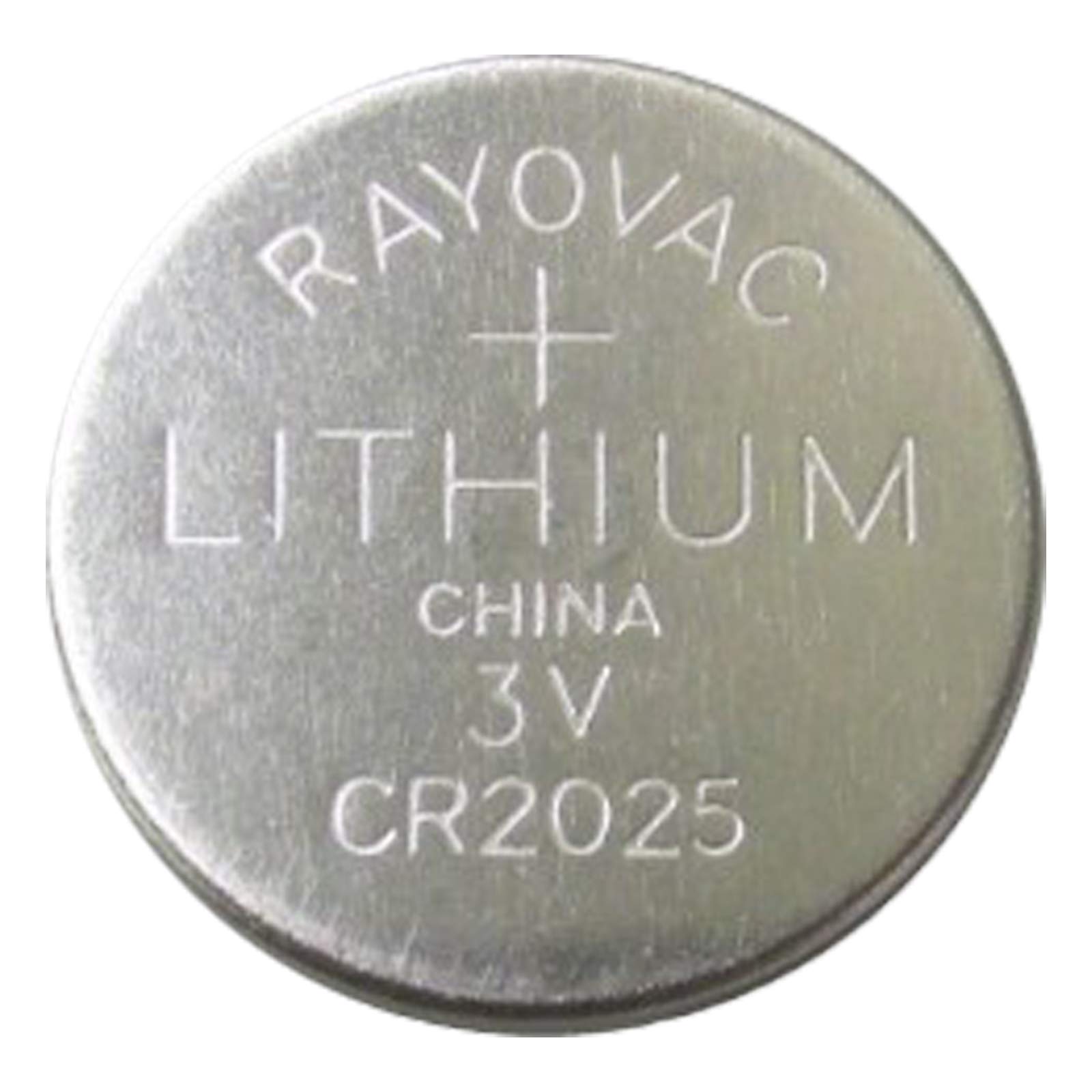 Rayovac CR2025 3V Lithium Coin Battery - Long-Lasting Power for Watches, Calculators, Key Fobs & Medical Devices - Replacement for RV2025