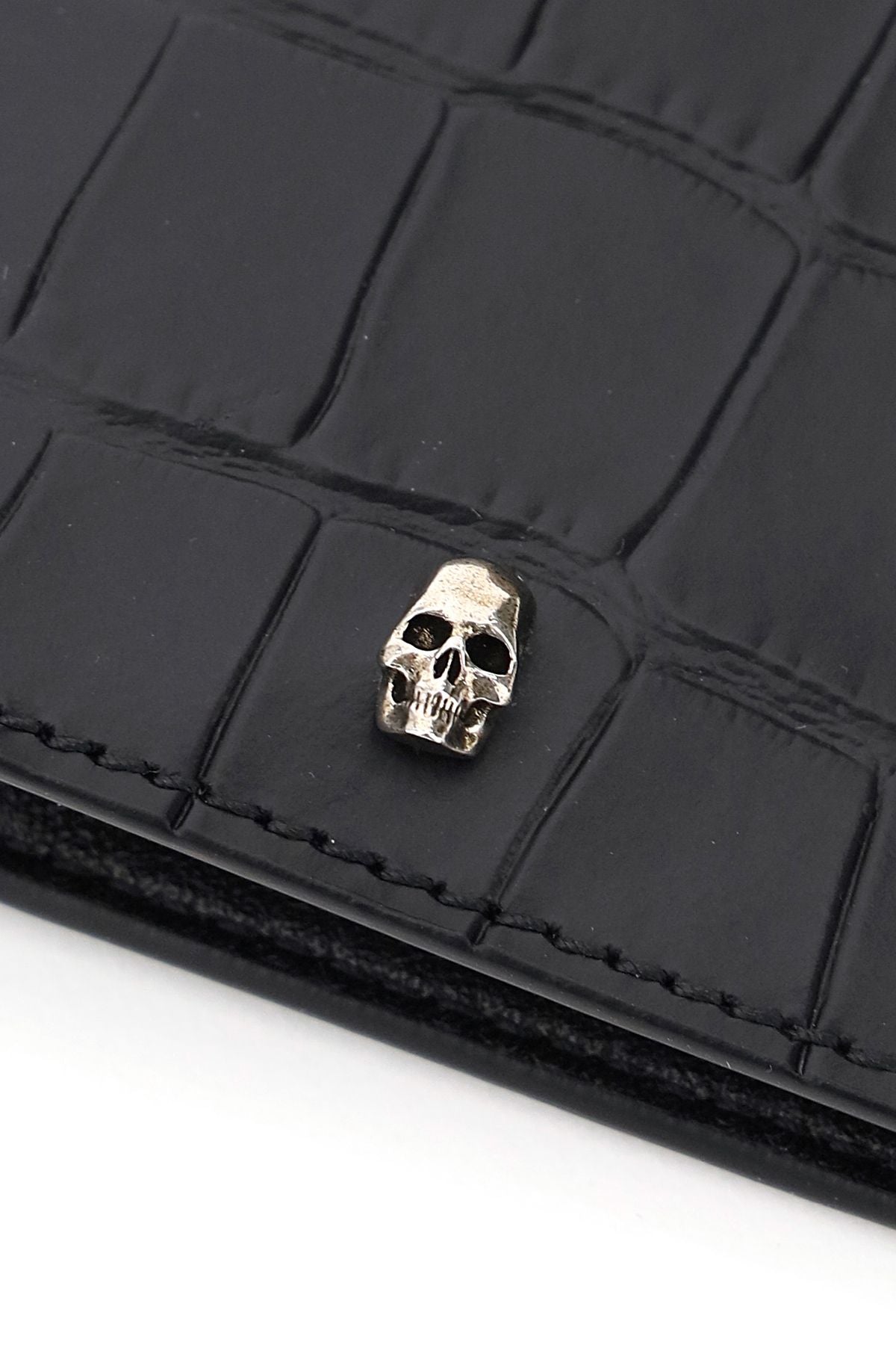 Premium Croc Black Pocket Organizer - Compact & Durable Wallet for Men & Women | Perfect for Travel, Work & Everyday Use
