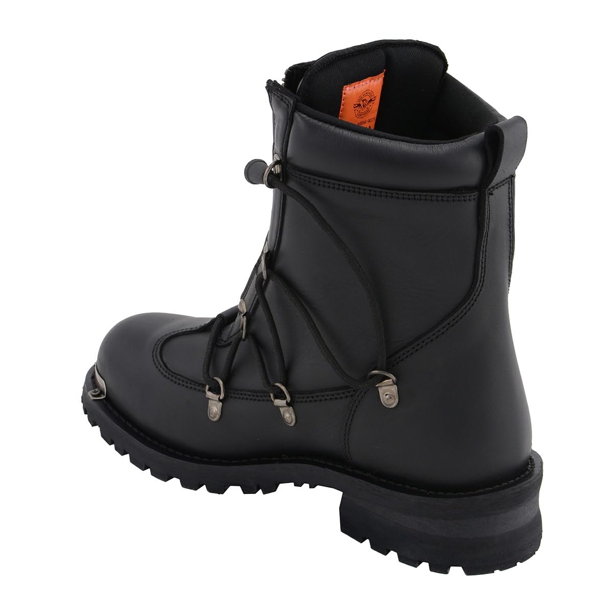 Milwaukee Leather Men's Black Smooth Plain Motorcycle Boots - Size 11 | Durable Riding Boots for Harley, Cruiser & Adventure Bikes | Perfect for Long Rides & Motorcycle Events