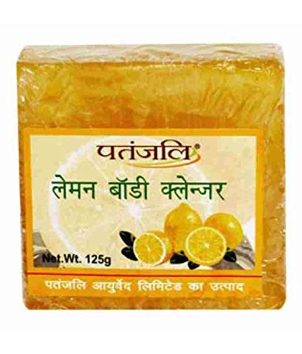 Patanjali Lemon Body Cleanser 125g - Refreshing & Natural Body Wash for Glowing Skin - Perfect for Daily Shower & Spa Day