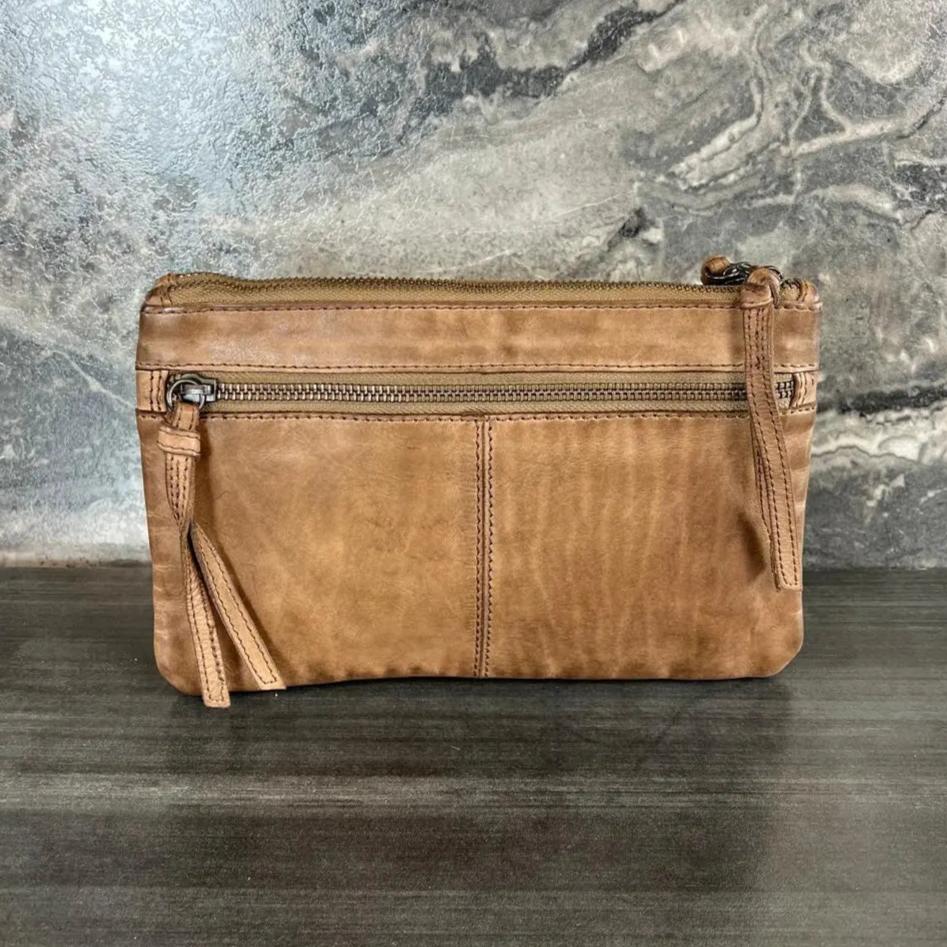 Premium MET Leather Crossbody Bag with Dual Front Zipper Pockets - Stylish & Secure for Women's Daily Use, Travel & Shopping