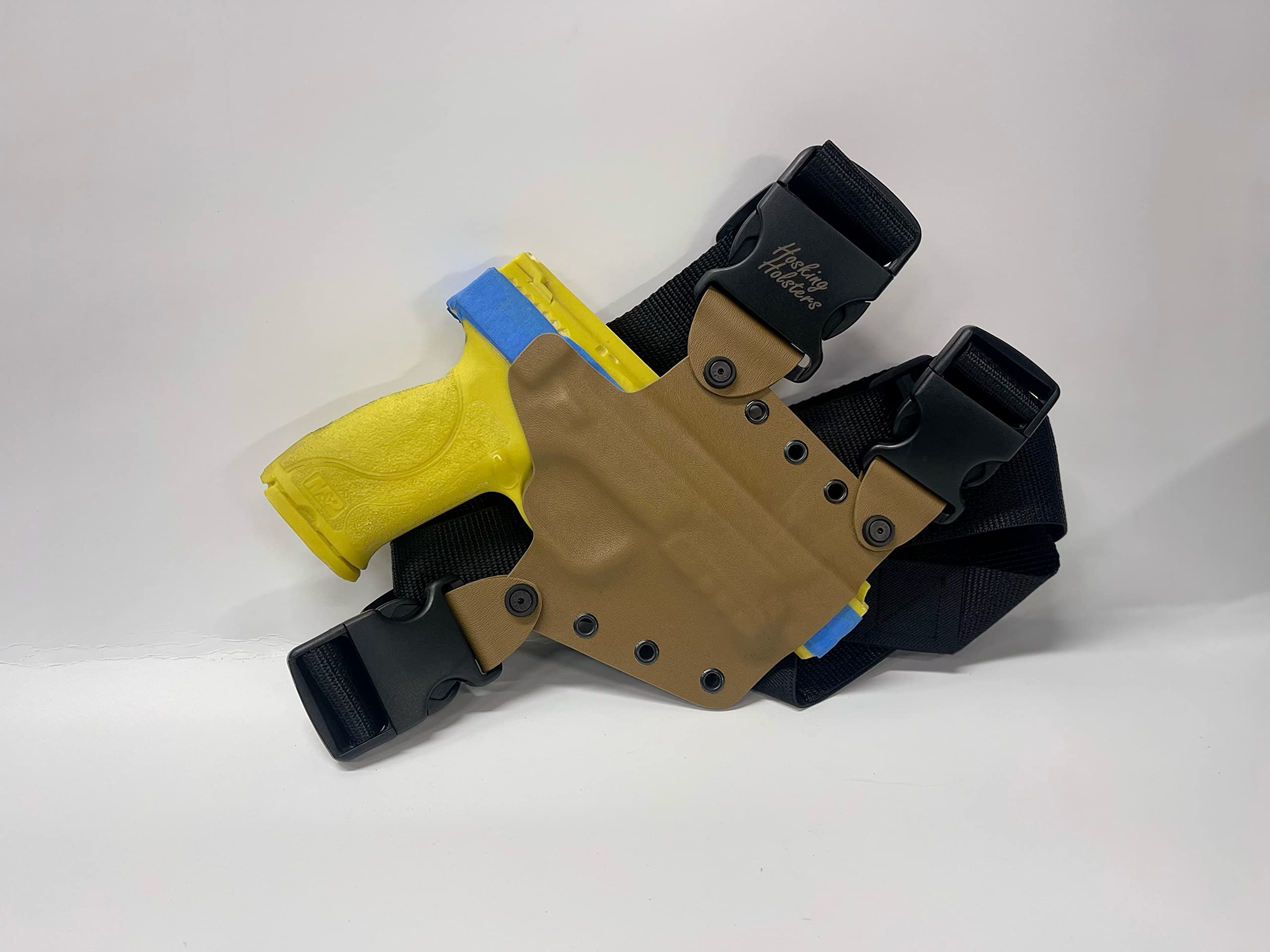 Canik TP9 SF Elite/Elite Combat Chest Holster - Hosking Coyote Brown Tactical Shoulder Harness for Concealed Carry & Outdoor Shooting