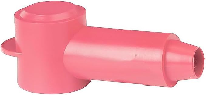 Blue Sea Systems 4010 CableCap with 0.70 to 0.30 Stud Red - Marine Electrical Terminal Cover for Boat, RV, and Automotive Wiring Protection