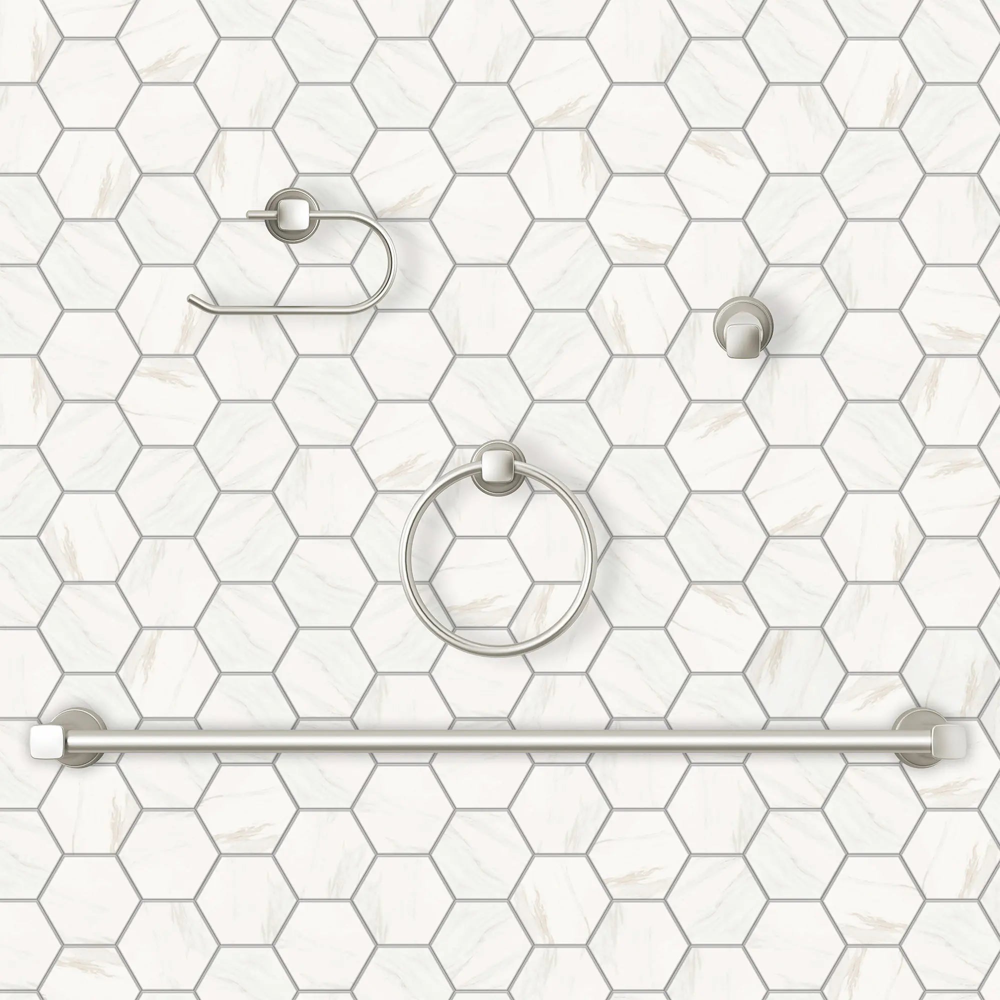 24 Inch Stainless Steel Towel Bar - Glenmere Bathroom Towel Rack with Rust-Resistant Finish for Bathroom, Kitchen, and Spa Decor (Wall Mounted)