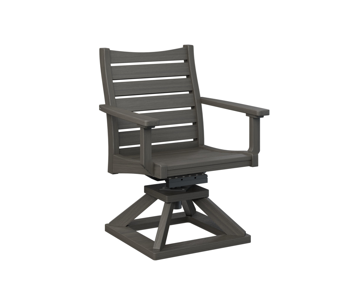 Berlin Gardens Bristol Swivel Rocker Dining Chair - Patio, Garden, Porch & Outdoor Relaxation - Comfortable Rotating Rocking Chair for Dining & Lounging