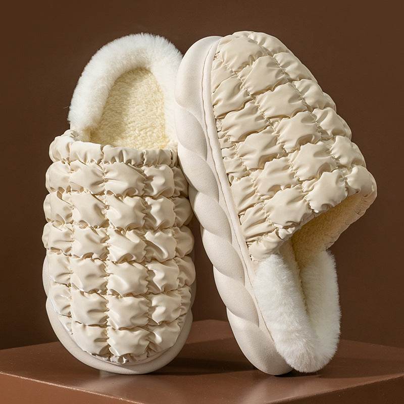Cozy Plush Indoor Slippers for Women & Men - Soft Fleece-Lined House Shoes with Non-Slip Sole - Perfect for Home, Lounge & Winter Comfort