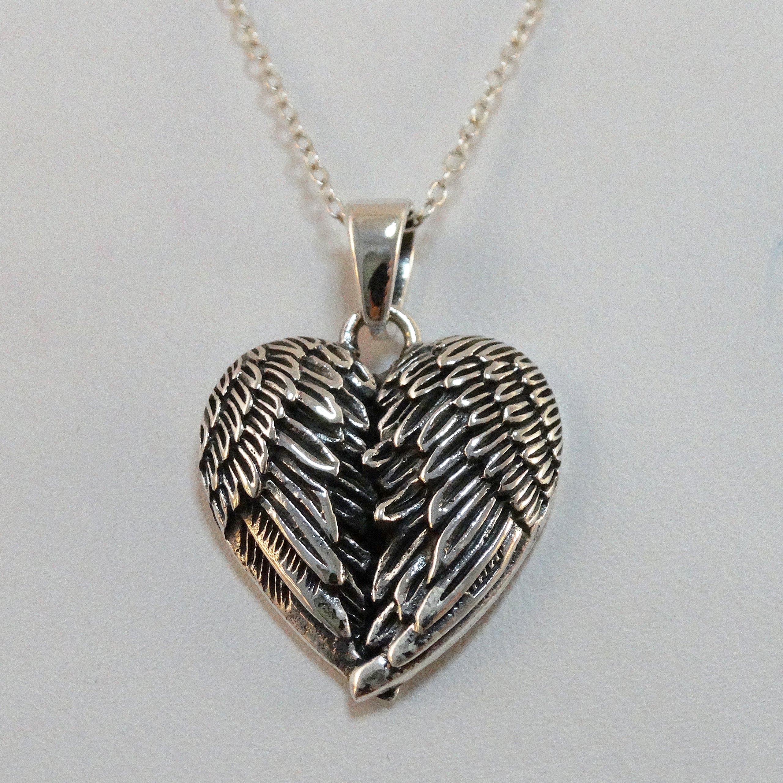 FashionJunkie4Life Sterling Silver Angel Necklace for Men & Women - Perfect Gift for Birthday, Anniversary & Spiritual Protection