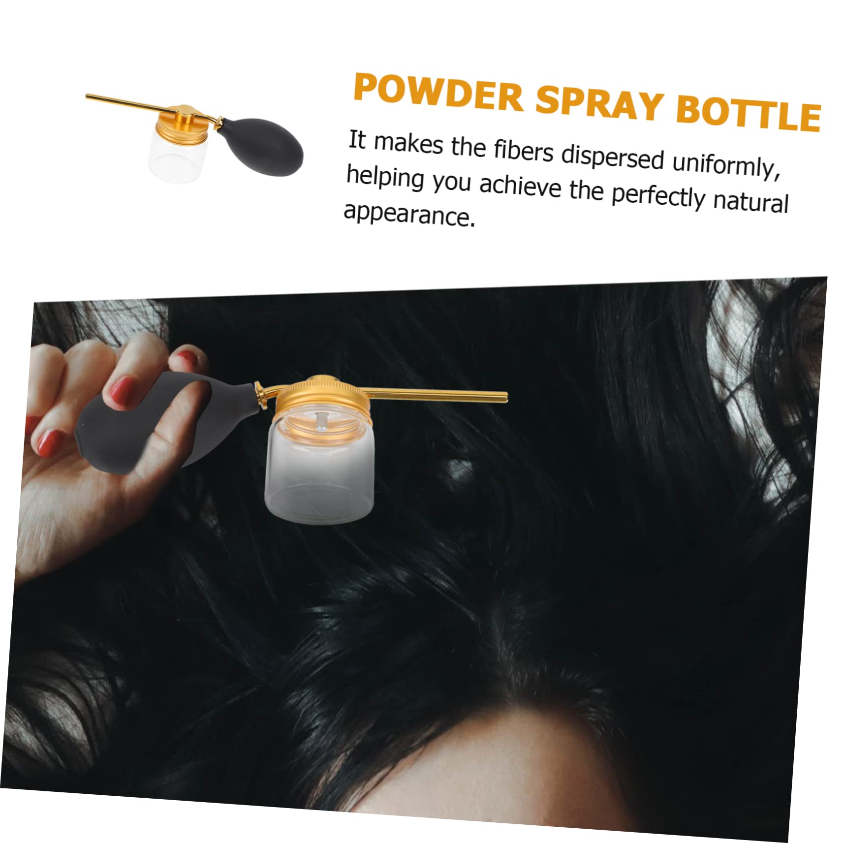 Best Hair Fiber Powder Sprayer & Applicator - Mikinona Hair Building Powder Spray Bottle for Thinning Hair & Bald Spots - Perfect for Styling, Covering Hair Loss & Daily Hair Care