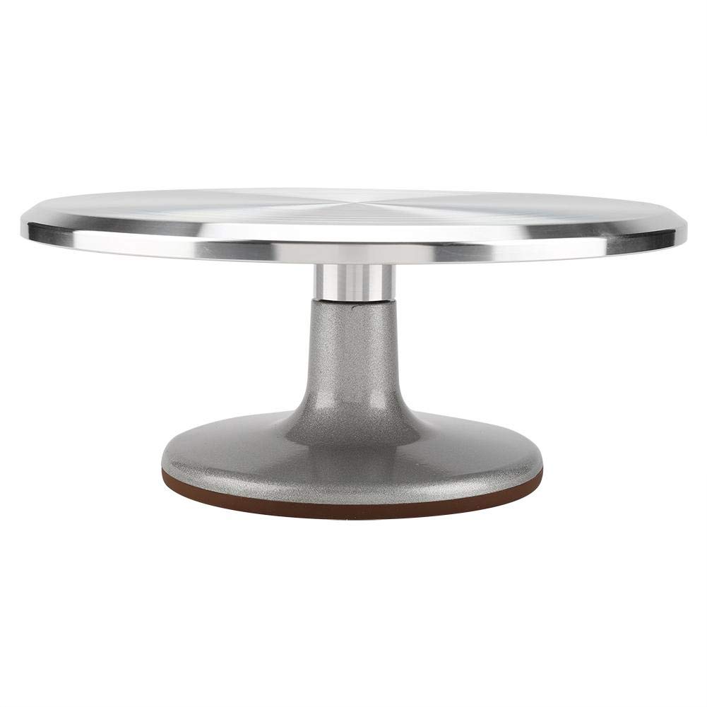 Premium Aluminum Cake Decorating Stand - 360° Rotating Cake Turntable for Professional & Home Baking, Cake Shop Decorating, DIY Dessert Making - Perfect for Birthday, Wedding, and Party Cakes