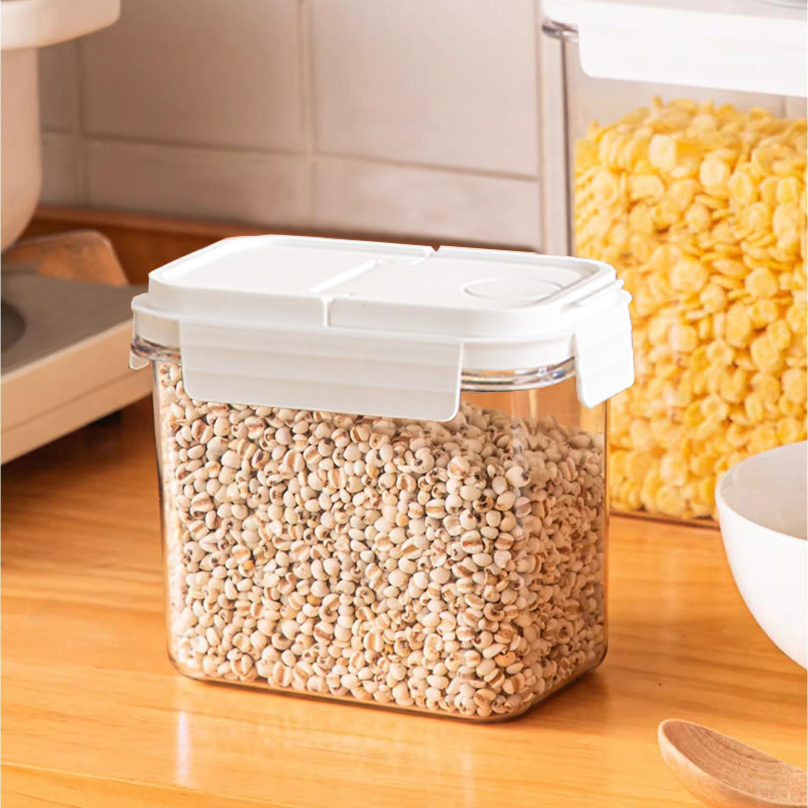 Airtight Food Storage Containers Set - BPA-Free, Leakproof & Stackable Kitchen Organizers for Dry Food, Snacks, Cereal & Meal Prep - Easy to Clean & Space-Saving for Pantry, Fridge & Office Use