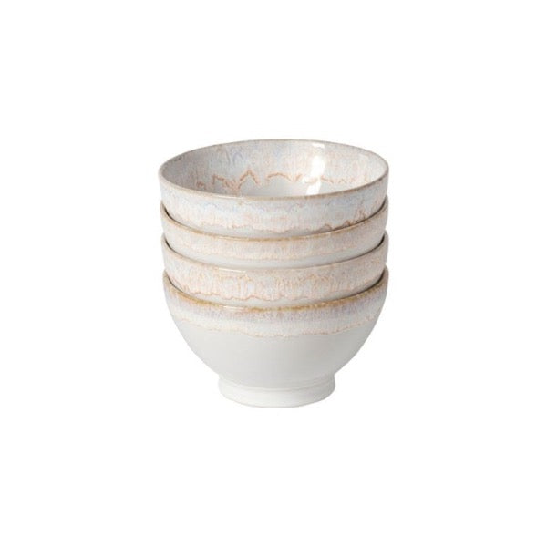 Premium Ceramic Latte Bowls Set of 4 - 12oz Coffee & Tea Cups for Cappuccino, Matcha, Soup - Microwave & Dishwasher Safe - Elegant Breakfast, Cafe Style, Home & Office Use