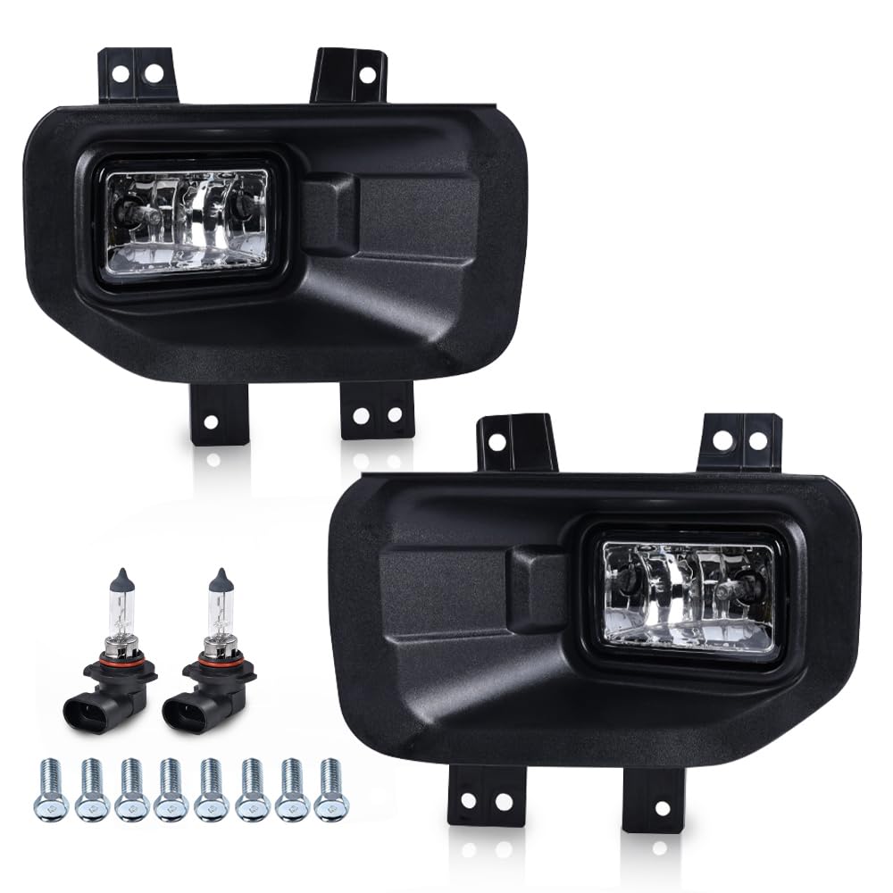 GRAND ORANGE LED Fog Lights Bumper Driving Lamps - Clear Lens Compatible with Ford F150 2015-2017 Models (FL3Z15201B, FL3Z15200B, FO2592235, FO2593235) - Enhanced Visibility for Night Driving & Off-Road Adventures