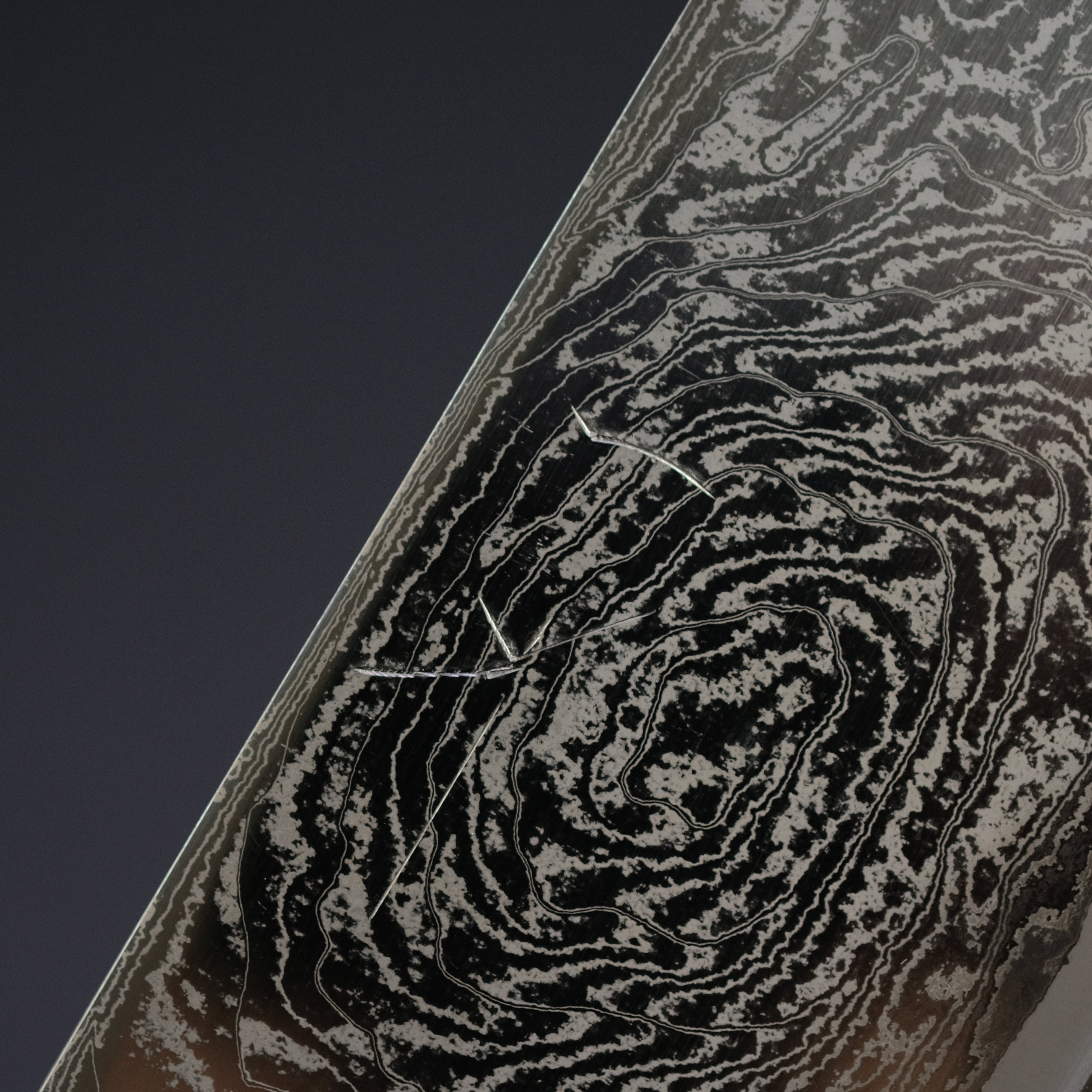 Hitohira Futana Nickel Damascus Nakiri Knife 165mm - Japanese Chef Knife with Tagayasan Wood Handle - Perfect for Slicing Vegetables, Fruits & Herbs in Professional & Home Kitchens