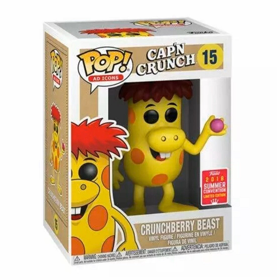 Funko Pop! Vinyl Figure - Crunchberry Beast (Summer 2018 Convention Exclusive) - Ad Icons Collection - Perfect for Collectors & Pop Culture Fans - Display on Shelves, Desks, or as Gifts