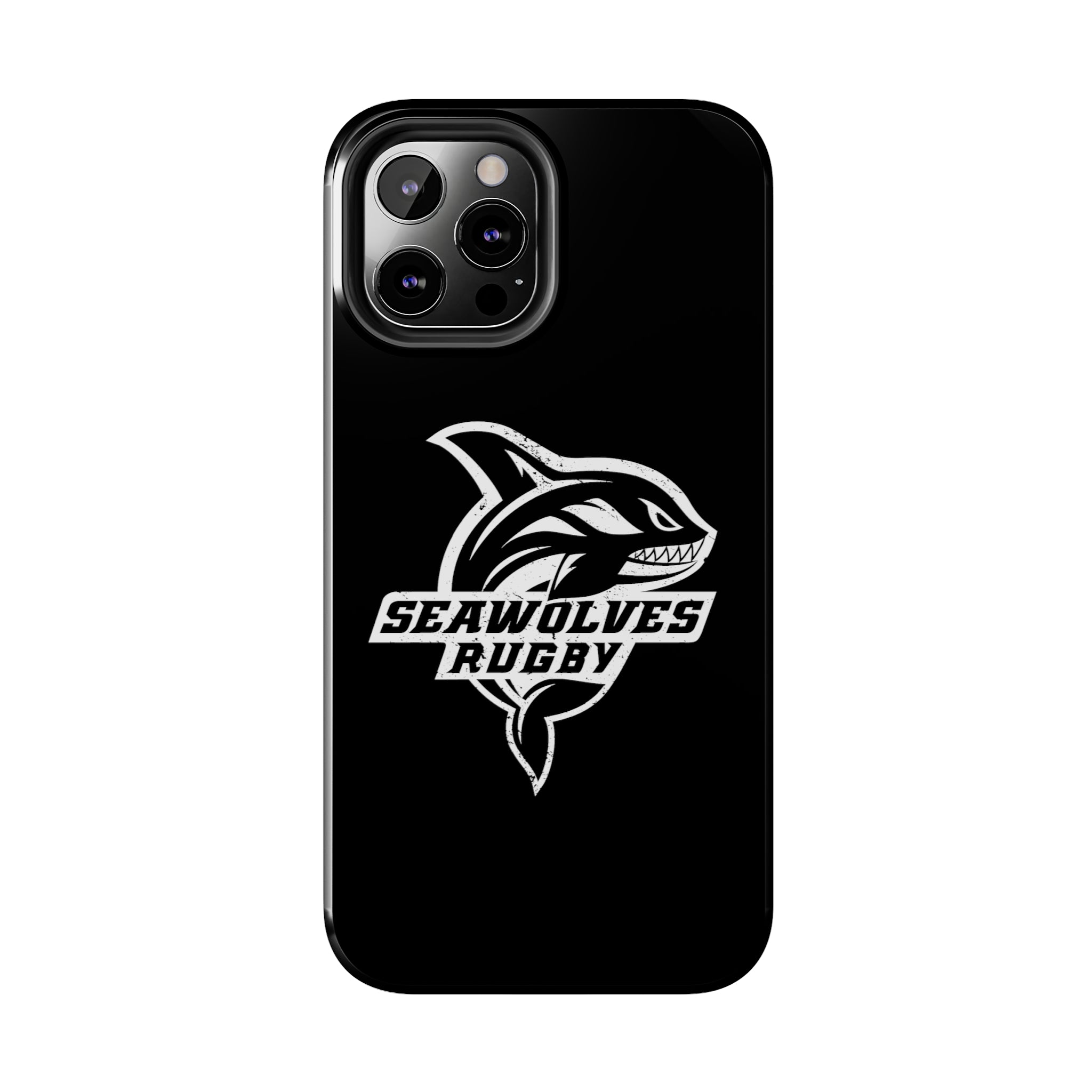 Seawolves Black Rugged Phone Case - Durable & Shockproof Protection for iPhone & Android - Perfect for Outdoor, Sports & Daily Use