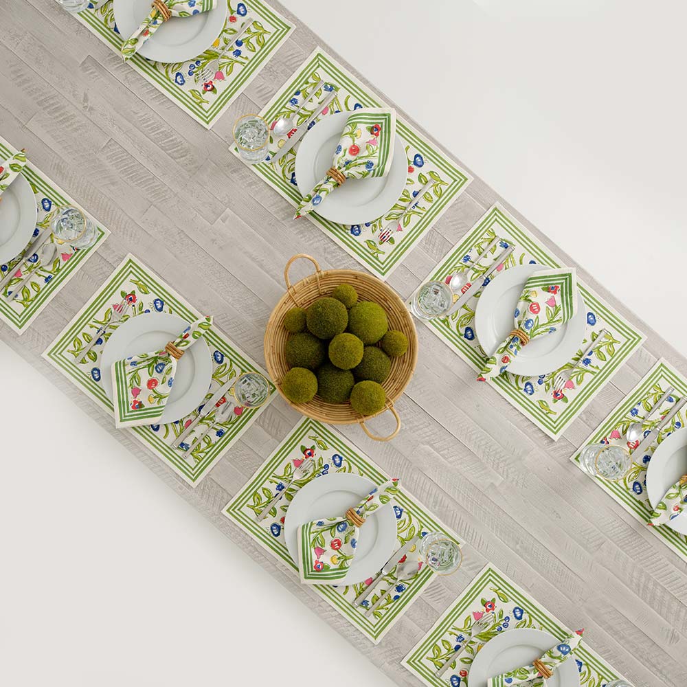 Emma Placemat Set of 4 - Premium Waterproof Table Mats for Dining, Kitchen & Home Decor - Perfect for Everyday Meals, Dinner Parties & Holiday Gatherings