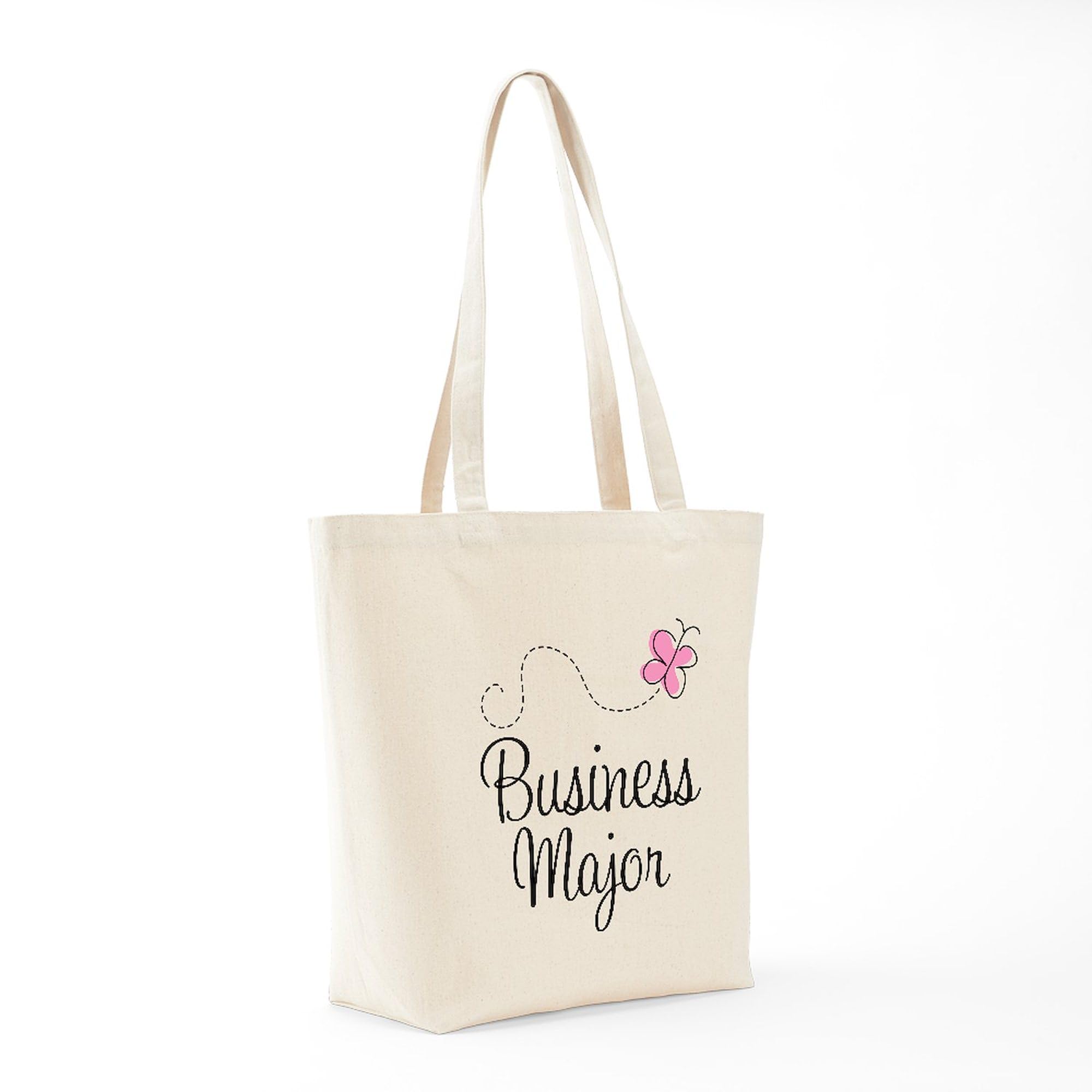 Stylish Cute Business Major Canvas Tote Bag - Eco-Friendly Reusable Shopping Bag for College Students, Office & Grocery Use