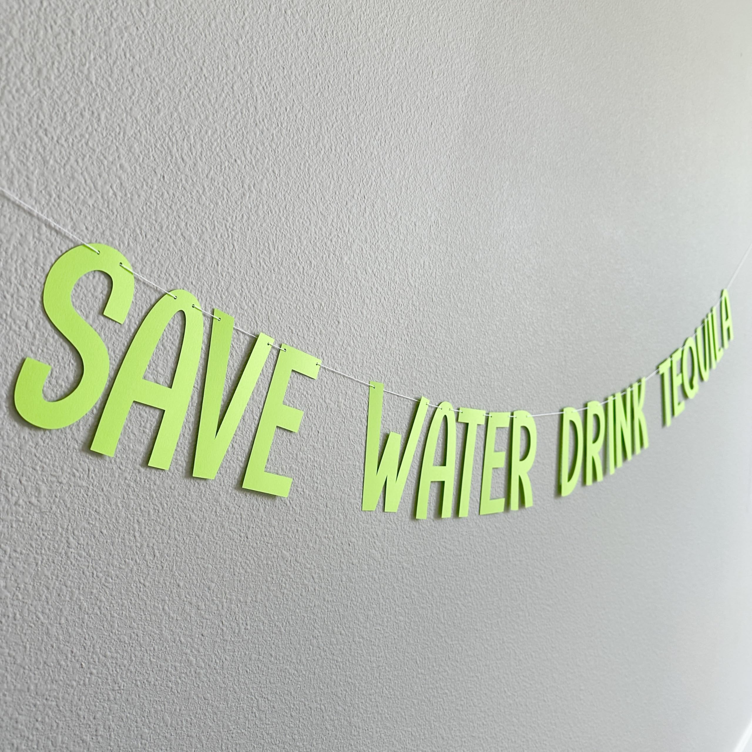 Eco-Friendly Tequila Party Banner - Save Water Drink Tequila Sign for Bachelorette & Fiesta Decorations | Perfect for Cinco de Mayo, Birthday Parties & Mexican Theme Events