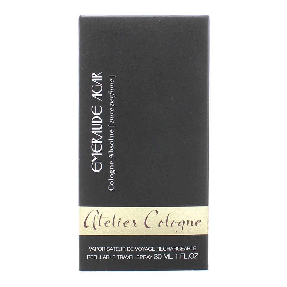 Atelier Cologne Emeraude Agar Absolue Unisex Cologne Spray - 1 oz | Premium Woody Fragrance for Men & Women | Perfect for Date Night & Special Occasions