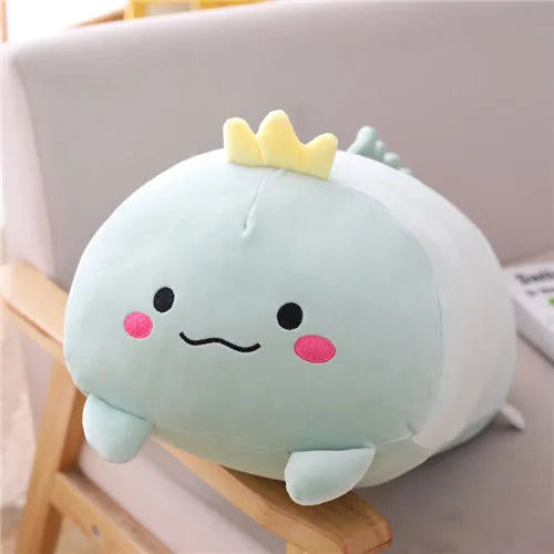 9 Styles Adorable Animal Plush Toys - Dinosaur, Pig, Cat, Bear, Panda, Hamster, Elephant & Deer Stuffed Animals | Soft Cartoon Pillow Dolls for Babies & Kids | Perfect Gift for Birthdays, Nursery Decor & Cuddling Companions