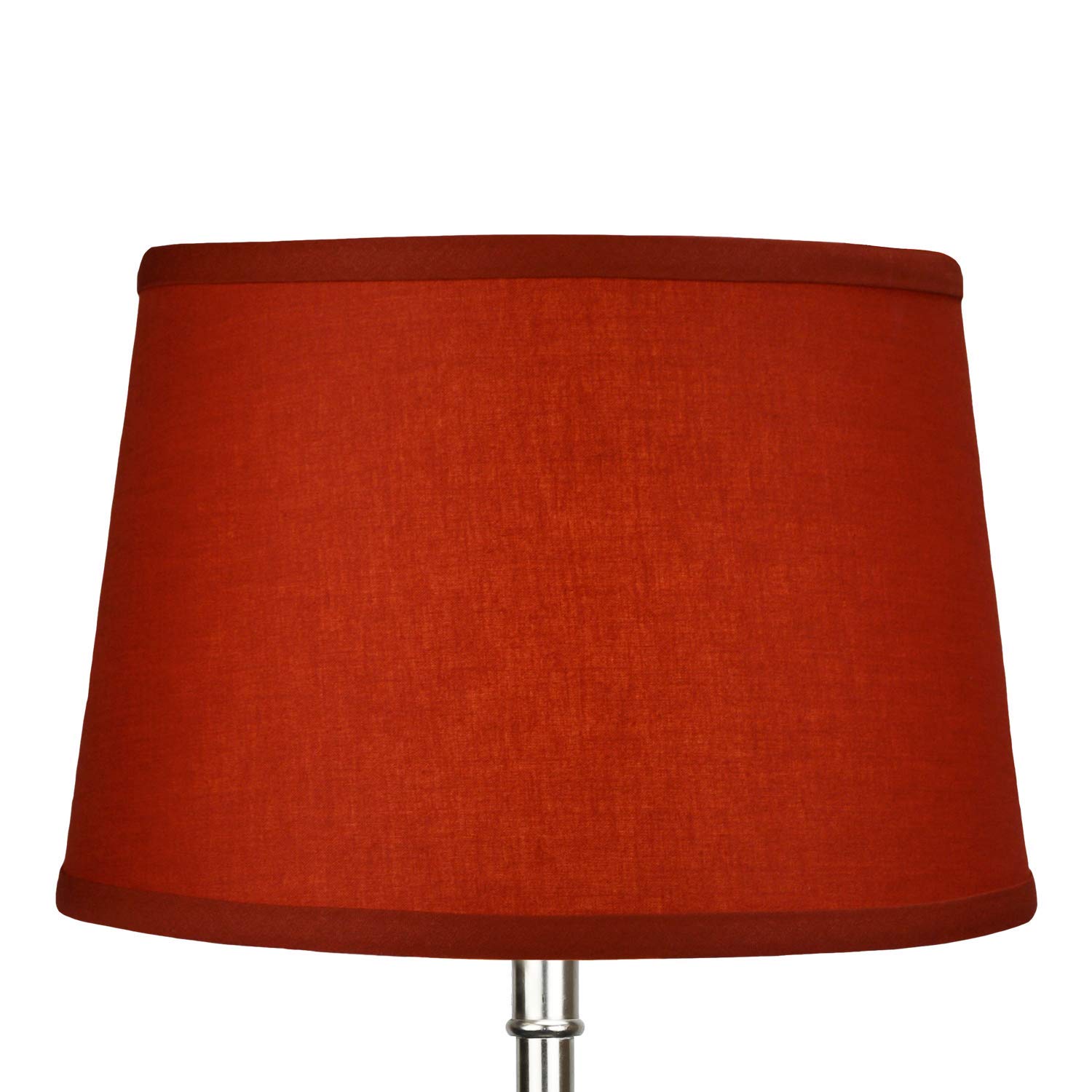 Premium Set of 2 Linen Paprika Lampshades - 10
